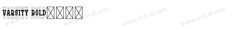 Varsity Bold字体转换